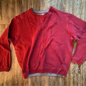 Tommy Bahama Men’s Reversible Red/Gray Sweater